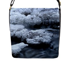 Ice And Water Flap Messenger Bag (l)  by trendistuff