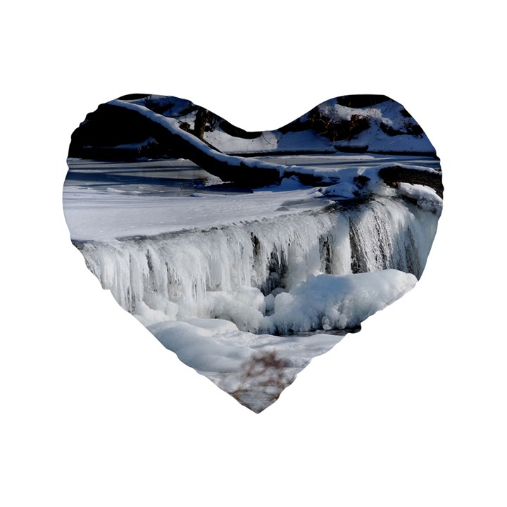 FROZEN CREEK Standard 16  Premium Flano Heart Shape Cushions