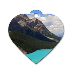 Banff National Park 3 Dog Tag Heart (two Sides) by trendistuff