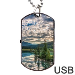 Banff National Park 2 Dog Tag Usb Flash (one Side) by trendistuff