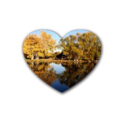 Autumn Lake Heart Coaster (4 Pack)  by trendistuff