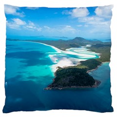 Whitehaven Beach 2 Standard Flano Cushion Cases (one Side)  by trendistuff