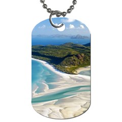 Whitehaven Beach 1 Dog Tag (two Sides) by trendistuff