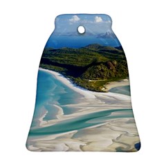 Whitehaven Beach 1 Ornament (bell)  by trendistuff