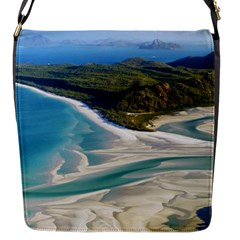 Whitehaven Beach 1 Flap Messenger Bag (s) by trendistuff