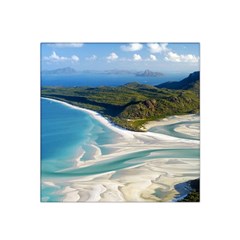 Whitehaven Beach 1 Satin Bandana Scarf by trendistuff