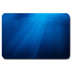 Underwater Sunlight Large Doormat  by trendistuff