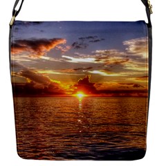 Tahitian Sunset Flap Messenger Bag (s) by trendistuff