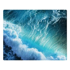 Storm Waves Double Sided Flano Blanket (large)  by trendistuff