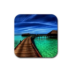 Maldives 2 Rubber Coaster (square)  by trendistuff