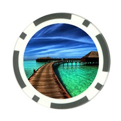 Maldives 2 Poker Chip Card Guards (10 Pack)  by trendistuff