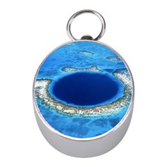 Great Blue Hole 2 Mini Silver Compasses by trendistuff