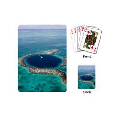 Great Blue Hole 1 Playing Cards (mini)  by trendistuff