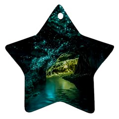 Waitomo Glowworm Star Ornament (two Sides)  by trendistuff