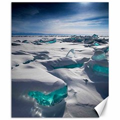 Turquoise Ice Canvas 8  X 10  by trendistuff