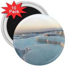 Travertine Pools 3  Magnets (10 Pack) 