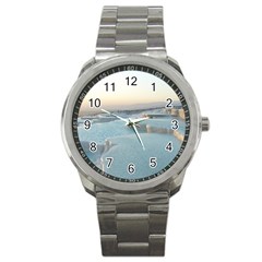 Travertine Pools Sport Metal Watches by trendistuff