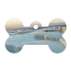 Travertine Pools Dog Tag Bone (two Sides) by trendistuff