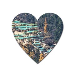 Huanglong Pools Heart Magnet by trendistuff