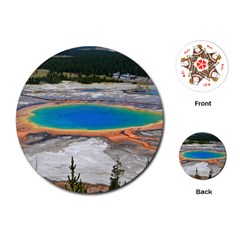 Grand Prismatic Playing Cards (round)  by trendistuff