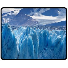 Upsala Glacier Double Sided Fleece Blanket (medium)  by trendistuff