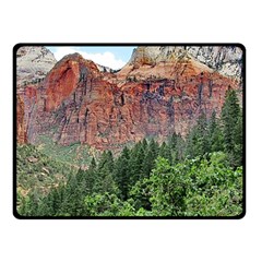 Upper Emerald Trail Double Sided Fleece Blanket (small)  by trendistuff