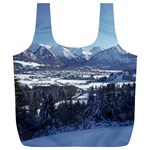 SNOWY MOUNTAINS Full Print Recycle Bags (L)  Front