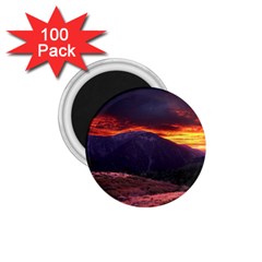 San Gabriel Mountain Sunset 1 75  Magnets (100 Pack)  by trendistuff