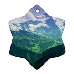 Laghi Di Fusine Ornament (snowflake)  by trendistuff