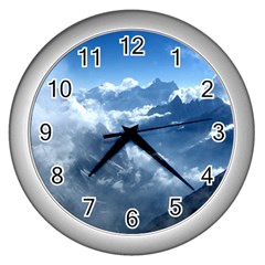 Kangchenjunga Wall Clocks (silver)  by trendistuff