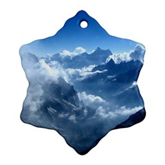 Kangchenjunga Snowflake Ornament (2-side) by trendistuff
