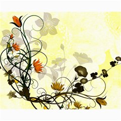 Wonderful Flowers With Leaves On Soft Background Collage 8  X 10  by FantasyWorld7