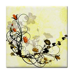 Wonderful Flowers With Leaves On Soft Background Face Towel