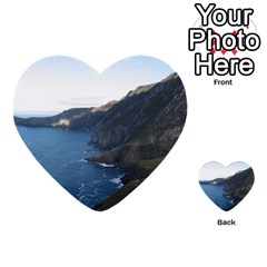 Croaghaun Cliffs Multi-purpose Cards (heart)  by trendistuff