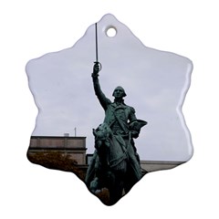 Washington Statue Snowflake Ornament (2-side) by trendistuff