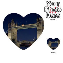 Tower Bridge Multi-purpose Cards (heart)  by trendistuff