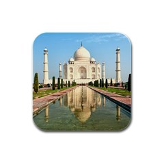 Taj Mahal Rubber Square Coaster (4 Pack)  by trendistuff