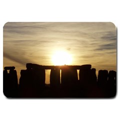 Sunset Stonehenge Large Doormat  by trendistuff