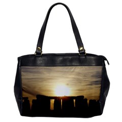 Sunset Stonehenge Office Handbags by trendistuff