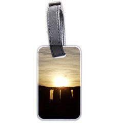 Sunset Stonehenge Luggage Tags (two Sides) by trendistuff