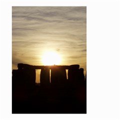 Sunset Stonehenge Small Garden Flag (two Sides) by trendistuff