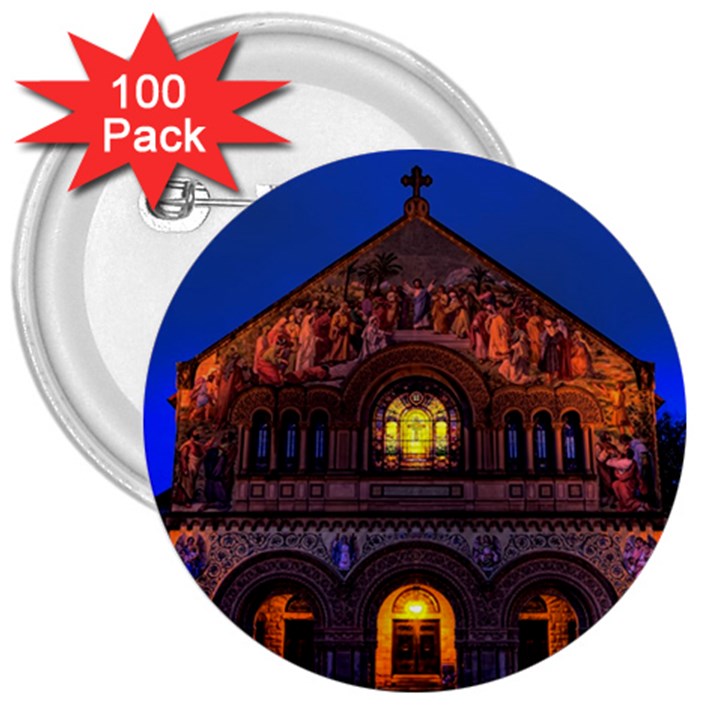 STANFORD CHRUCH 3  Buttons (100 pack) 