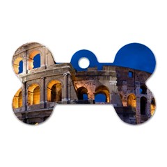 Rome Colosseum 2 Dog Tag Bone (one Side) by trendistuff