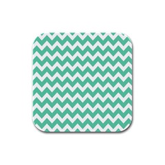 Chevron Pattern Gifts Rubber Square Coaster (4 Pack)  by GardenOfOphir