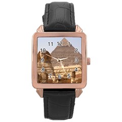 Pyramid Egypt Rose Gold Watches by trendistuff