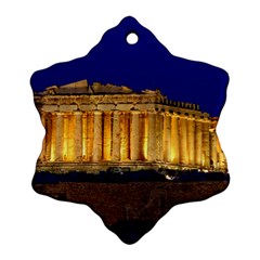 Parthenon 2 Snowflake Ornament (2-side) by trendistuff