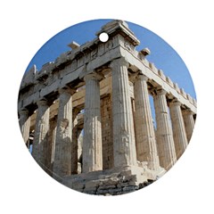 Parthenon Round Ornament (two Sides)  by trendistuff