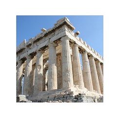 Parthenon Small Satin Scarf (square)  by trendistuff