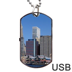 Ny Liberty 2 Dog Tag Usb Flash (one Side) by trendistuff