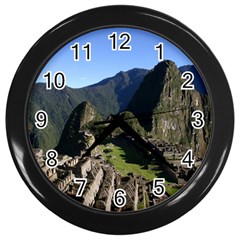 Machu Picchu Wall Clocks (black) by trendistuff